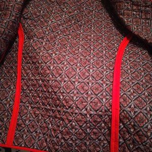 Women Red 3/4 sleeve jacket